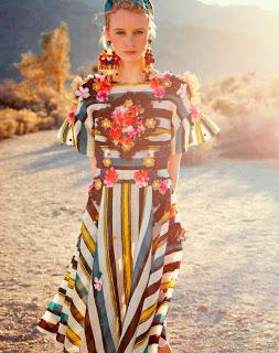 Edythe Hughes in Dolce & Gabbana su Spur Japan