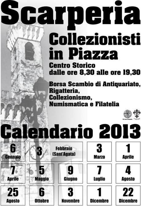 Calendario dei mercatini antiquariato Scarperia 2013