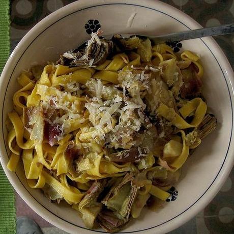 cucina, ricette di cucina, ricette veloci, primi piatti veloci, carciofi, fettucine carciofi, pasta carciofi, 