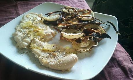 Pollo al Mandarino e Chips di Cipolla