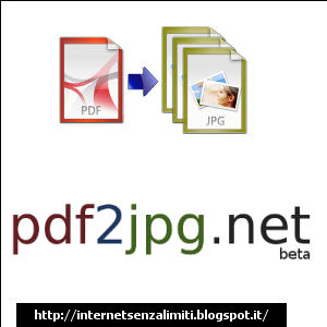 pdf2jpg, convertire da PDF a JPG online