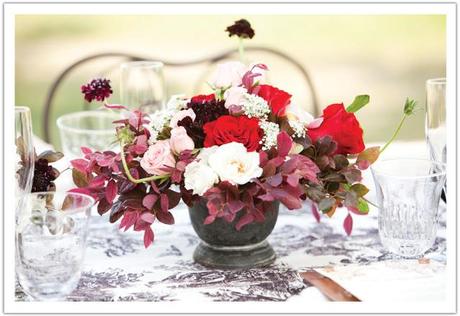 romantic tableset for wedding