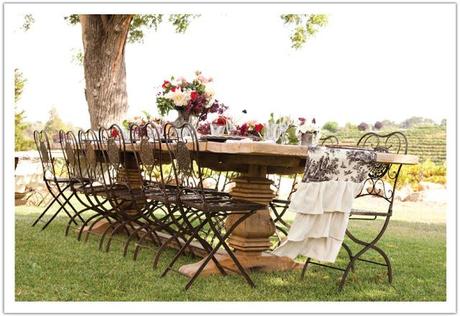 romantic tableset for wedding