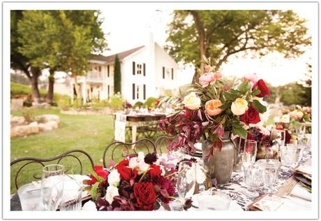 romantic tableset for wedding