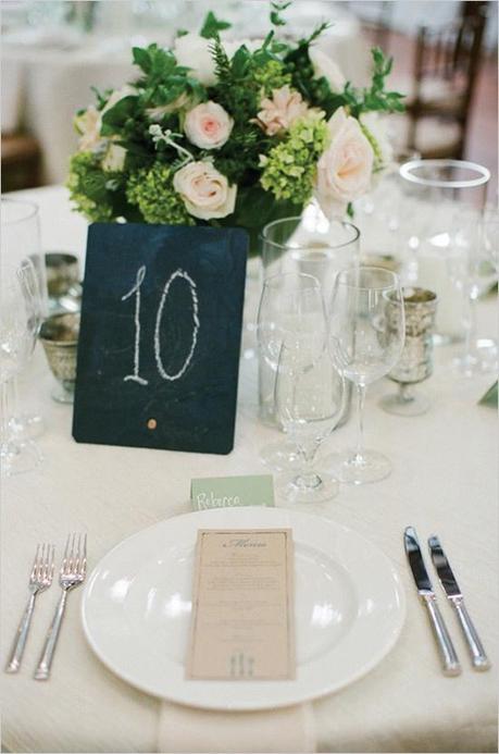 wedding table number