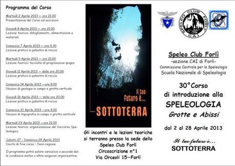 Speleo Club Forlì – XXX Corso di Introduzione alla Speleologia