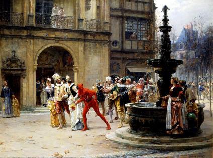 Berlingozzo o Berlingaccio Adrien Moreau maschere del XVII al tempom dei Medici