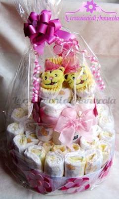 Diaper Cake con Scarpine