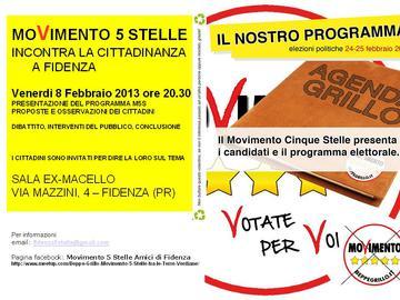 Election day: il Movimento 5 Stelle si presenta a Fidenza