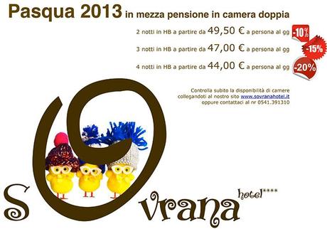 Pasqua 2013 Rimini offerta sconto Hotel Sovrana 4 stelle con SPA