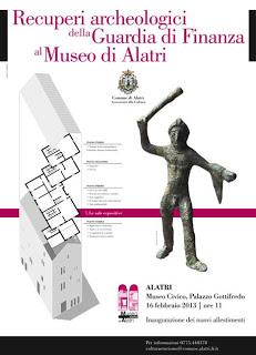 ALATRI, RECUPERI ARCHEOLOGICI IN MOSTRA