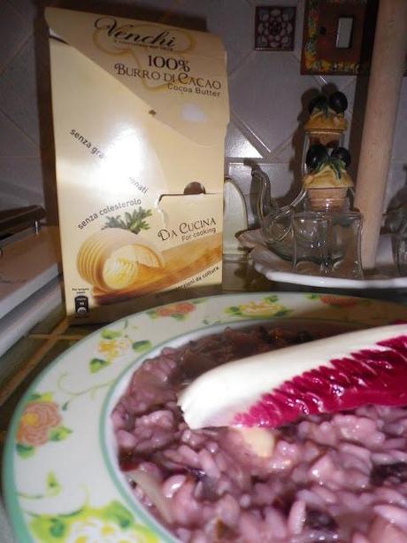 Rivisitazione number 2: risotto con radicchio trevigiano scamorza e burro di cacao!