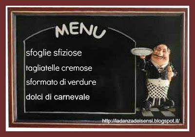 MENU' DELLA DOMENICA......di carnevale!