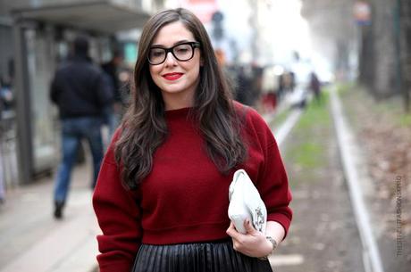 In the Street...Paula...Outside Dolce & Gabbana, Milan Man FW