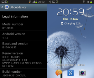 jelly bean 4.1.2 galaxy s2