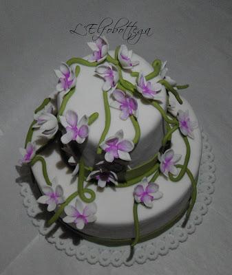 Torta con Orchidee