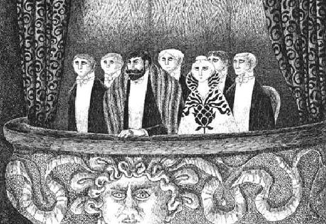 PATTERNS NELLE INQUIETANTI ILLUSTRAZIONI DI EDWARD GOREY