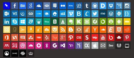 Simple icons . 100 icone social gratuite