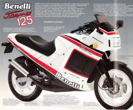 Vintage Brochures: Benelli Jarno 125 1988