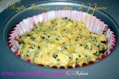 Muffin all'arancia e semi di papavero