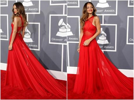 Pagelle dei Grammy's 2013 cioè di quel giorno in cui Rihanna si vestì bene