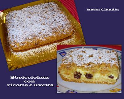 SBRICIOLATA CON RICOTTA E UVETTA