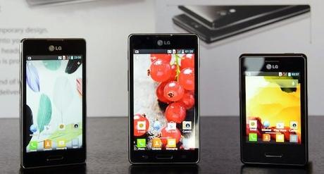 LG rivela tre nuovi smartphone della serie “Optimus L Series II”