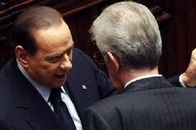 Silvio Berlusconi e Mario Monti