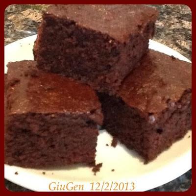 Cocoa brownies (brownies al cacao)