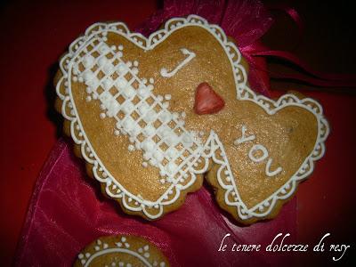 Medovníky per San Valentino - biscotti al miele decorati della Slovacchia