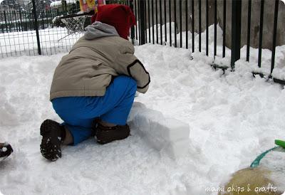 Come fare mattoni di neve