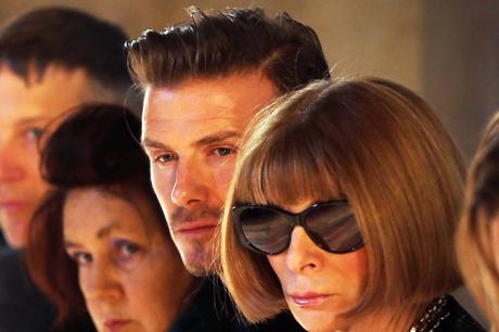 DAVID BECKHAM & ANNA WINTOUR ALLA NEW YORK FASHION WEEK 2013