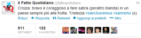 #sanctusremus_top tweet fattoquotidiano