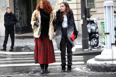 In the Street...Spirit of Scotland Tartan #4 Milan & Paris