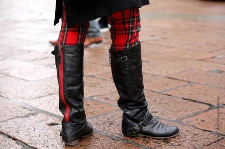 In the Street...Spirit of Scotland Tartan #4 Milan & Paris