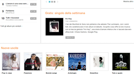 Google Play Music regala un singolo a settimana