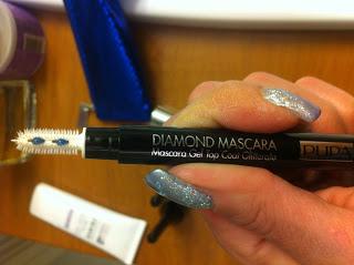 Mascara Pupa Glittering Eyes Kit Blue Glitter Vamp! Mascara e Diamond Mascara Blue