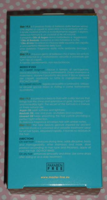 Masterline, Rinocare, Otocare ed Elisir per i capelli.