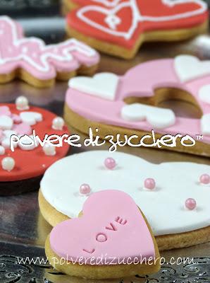 San Valentino: biscotti decorati, Sugar cookies