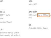 Nexus batteria dura conaggiornamneto Android 4.2.2