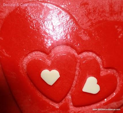 Torta con cuore morbido per San Valentino