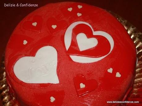 Torta con cuore morbido per San Valentino