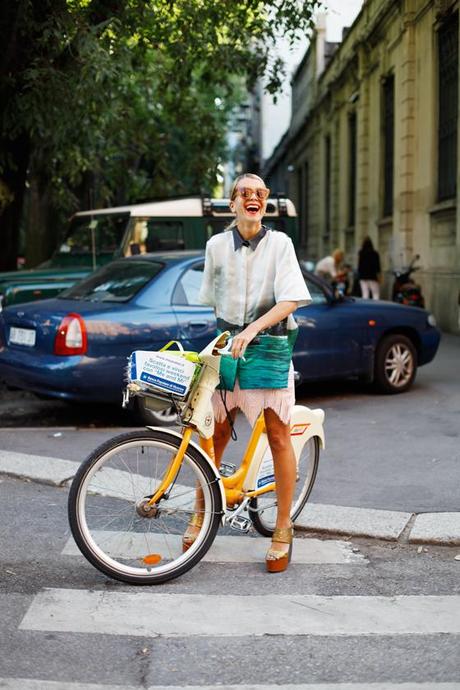 Girls on bikes