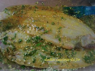 Sogliole marinate e impanate