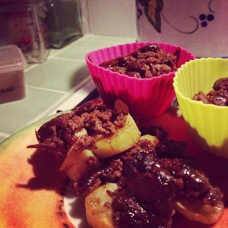 Rifatte senza glutine: Mini crumbles di banane