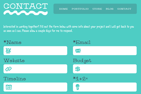 Email Contact Form Inspiration