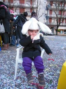 Il bianconiglio di Carnevale. [カーニバルの白いうさぎ。」