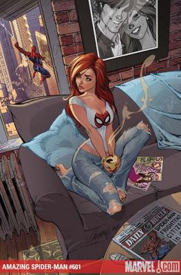 LA MODELLA STACEY REBECCA CI OFFRE LA VERSIONE LIVE DELLA CELEBRE COPERTINA DI AMAZING SPIDER-MAN 601