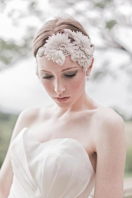 bridal accessories and dress