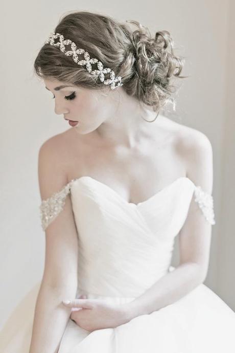 bridal accessories and dress